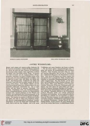 "Antike Wohnräume"