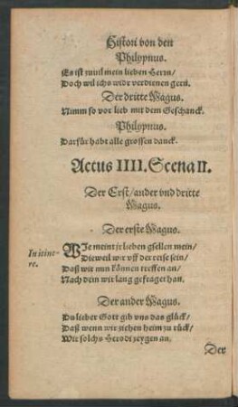 Actus IIII. Scena II.