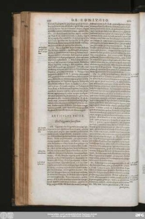 Articulus Prior. De Polygamia succeßiva.