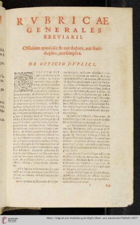 Rubricae Generales Breviarii