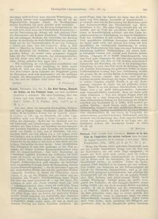 343-344 [Rezension] Ryssel, V., Ein Brief Georgs, Bischofs der Araber, an den presbyter Jesus, aus dem Syrischen übersetzt u. erläutert. Mit einer Einleitung über sein Leben und seine Schriften