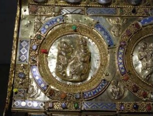 Schrein des heiligen Maurus — Johannes der Täufer vor Herodes