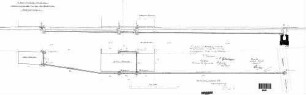 Heilbronn Hbf: Empfangsgebäude Nebengeb. Hp Böckingen Abwasserleitung (Grundriß,Längenprofil)