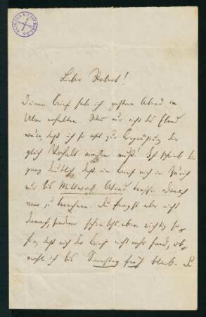 Brief vom 29. April 1868