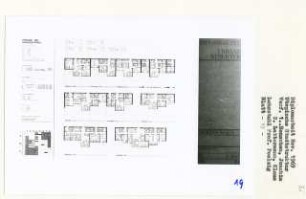 Utopische Stadtstruktur, Berlin-Mitte (Diplomarbeit bei Peter Poelzig): Wohnungen, Typologie der Wohnungsformen, Grundrisse 1:100