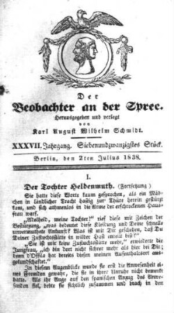 27. Stueck, 2. Juli 1838