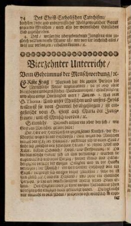 74-79, 14. Vom Geheimnus der Menschwerdung