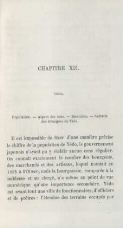 Chapitre XII. Yédo