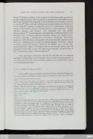 B. Asiatic Mode of Production Theory