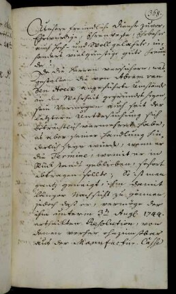 Verlängerung der Rückzahlungsfrist und Regelung der Zinsmodalitäten für den Universitätsbuchdrucker Vandenhoeck.