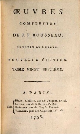 Mémoires, 5. Dialogues De Rousseau, Juge De Jean-Jacques ; [T. 1]