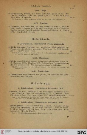 Hebräisch (Nr. 14 - 16)
