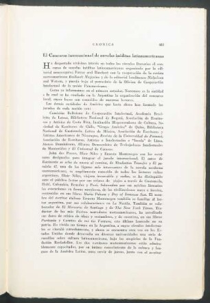 El concurso internacional de novelas inéditas latinoamericanas