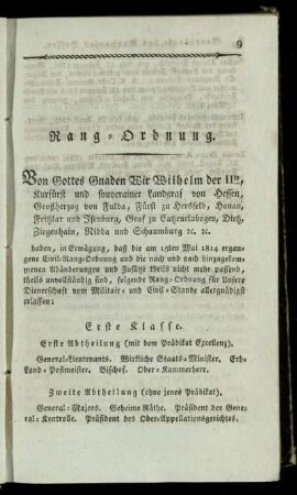 Rang-Ordnung