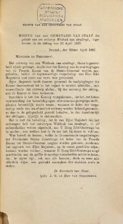 Geschiedenis der beraadslagingen gevoerd in de Tweede Kamer der Staten-Generaal over het ontwerp wetboek van strafregt : Onder toezigt der Commissie voor de huishoudelijke aangelegenheden der Tweede Kamer bewerkt en uitgegeven door J. J. F. Noordziek, 1