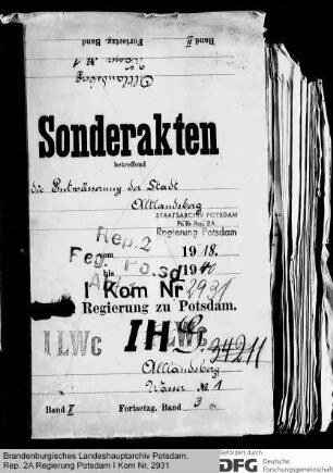 Entwässerung der Stadt Altlandsberg