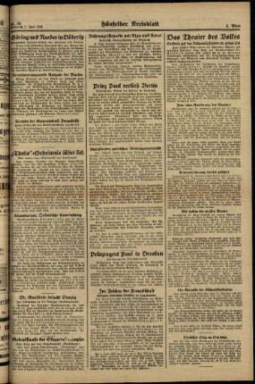 Zweite Ausgabe vom Mittwoch, den 07. Juni 1939.