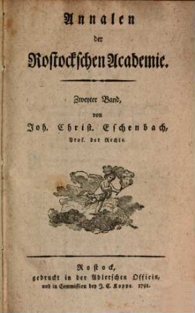Annalen der Rostockschen Academie. 2. 1791