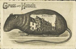 Gruss aus Hameln. - Hochzeitshaus.