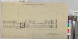 Arnsberg (Arnsberg) Regierung Grundriß Dachgeschoß 1946/55 1 : 200 41 x 75 Pause Staatshochbauamt Arnsberg