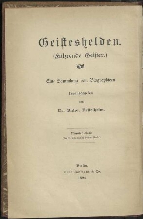 Spinoza : ein Kultur- und Lebensbild