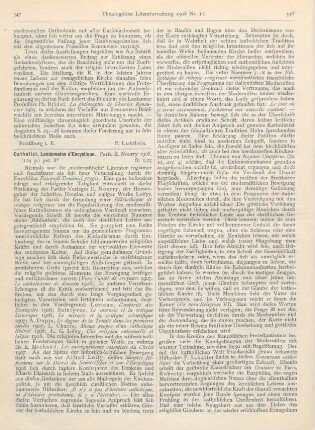 347-349 [Rezension] Catholici, Lendemains d‘Encyclique