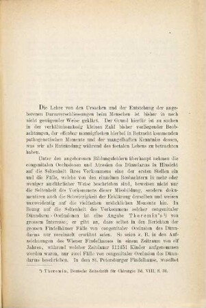 Ein Beitrag zur Casuistik der congenitalen Occlusionen des Dünndarms : Aus den patholog. Institut zu Giessen. Inaug. Diss.