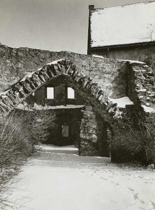 Schloss Lauenstein, Ruine, gotisches Gewölbe