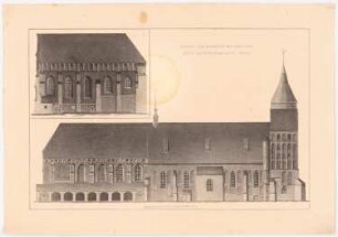 Dom, Königsberg: Ansicht von Norden und Süden