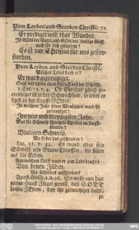 Vom Leyden und Sterben Christi.