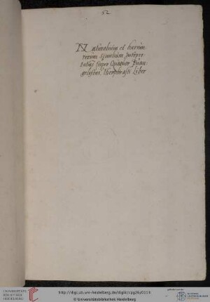 Paracelsus, Erste Auslegung zum Matthäusevangelium
