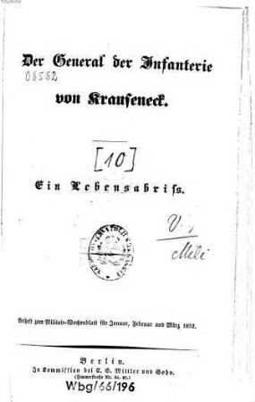 Militär-Wochenblatt. Beiheft : unabhängige Zeitschr. für d. dt. Wehrmacht. 1852