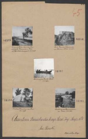 Fahrbares Brausebad an der Pina 13.08.1916
