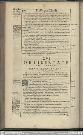 XVI. De Libertate Christiana