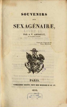 Souvenirs d'un sexagénaire, 3