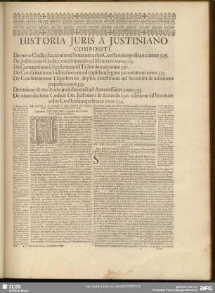 Historia Juris A Justinianio Compositi