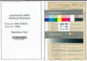 Entnazifizierung Karl Backhaus , geb. 23.02.1921 ()