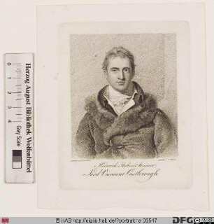Bildnis Robert Stewart Castlereagh, Viscount C., 1821 2. Marquess of Londonderry