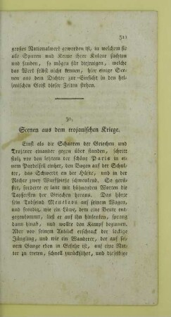 30. Scenen aus dem trojanischen Kriege
