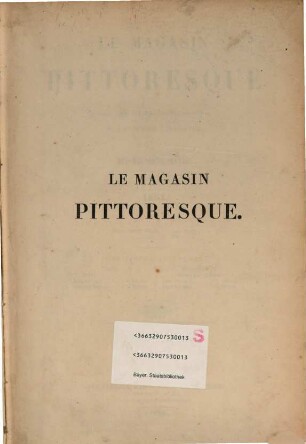 Le magasin pittoresque. 19. 1851