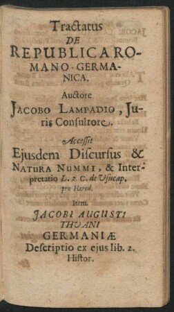 Tractatus De Republica Romano-Germanica