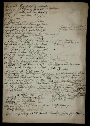 Studienzeugnis für Heinrich Graban (Ansetzungssachtitel von Bearbeiter/in), unterzeichnet von Johann Friedrich Blumenbach [geschrieben auf der Rückseite von Notizen Carl Oesterleys] Göttingen, 1817