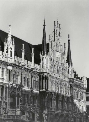 Das Rathaus am Marienplatz