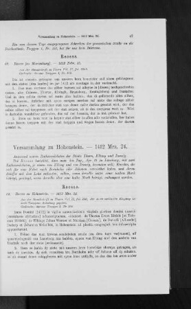 Versammlung zu Hohenstein. - 1412 Mrz. 24.