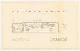 Evangelisches Diakonissenkrankenhaus Bethanien, Berlin-Kreuzberg Umbau. Hauptgebäude: Grünplan 1:200