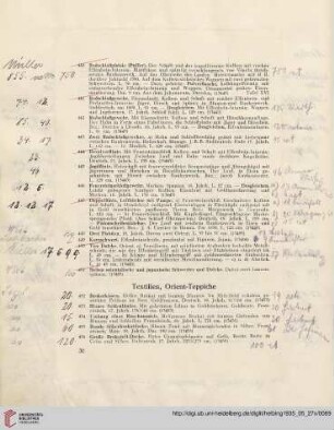 Textilien, Orient-Teppiche (Nr. 452-501)