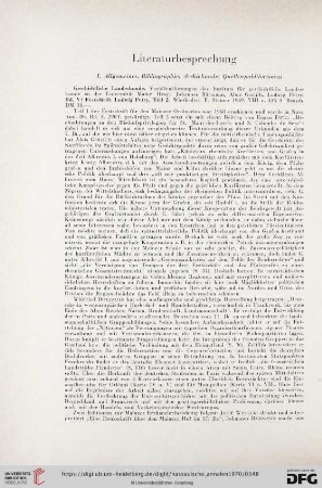 Literaturbesprechung