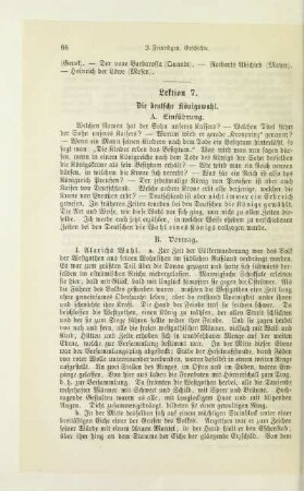 Lektion 7. Die deutsche Königswahl