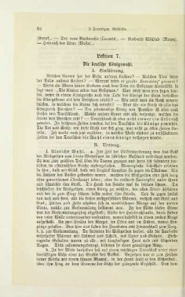 Lektion 7. Die deutsche Königswahl