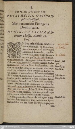 Dominica Prima Adventus Christi. Matth. 21. Vers. 1